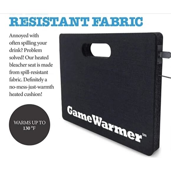 Game Warmer Portable Battery Operated Set Cushion Fiber Heating Panel - Picture 2 of 6